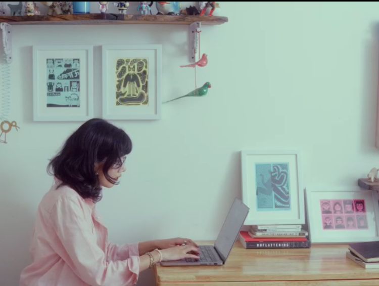 Laptop workspace